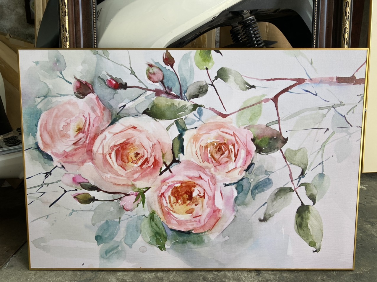 tranh canvas chủ đề hoa hồng 