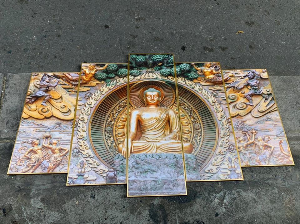 tranh canvas tượng Phật 